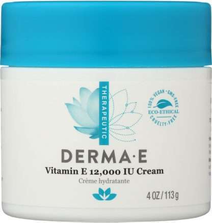 DERMA E: Vitamin E 12000 IU Cream, 4 oz