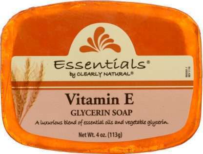 CLEARLY NATURAL: Vitamin E Pure And Natural Glycerine Soap, 4 oz