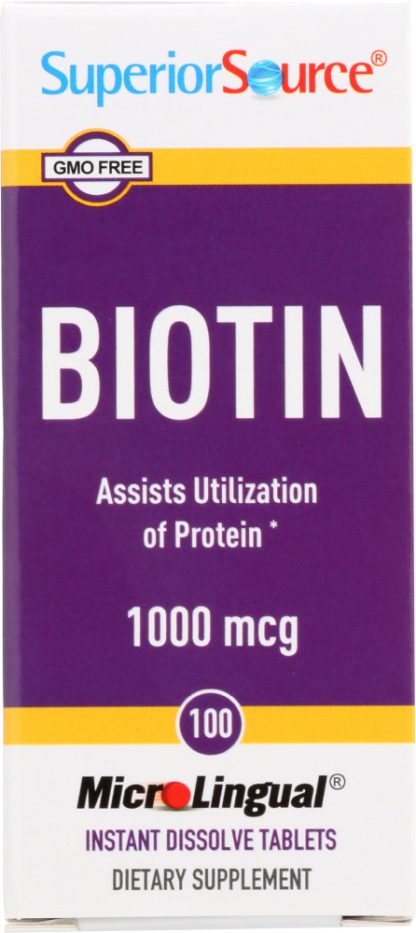 SUPERIOR SOURCE: Biotin 1000 Mcg, 100 tb