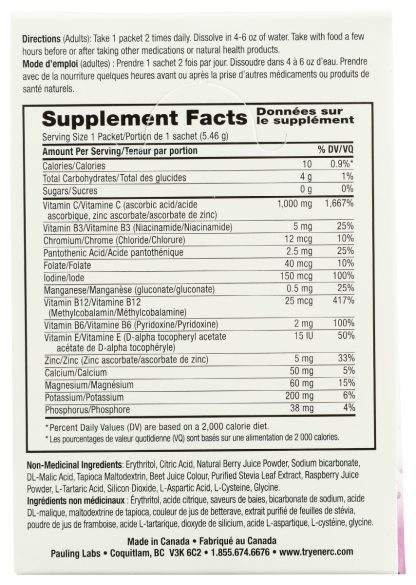 ENER C: Vitamin C Sugar Free Mixed Berry Packet, 30 pc