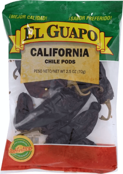 EL GUAPO: Spice California Chili Pods, 2.5 oz (Pack of 6 Qty)