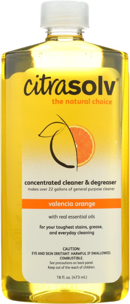 CITRASOLV: Concentrate Cleaner & Degreaser Valencia Orange, 16 oz