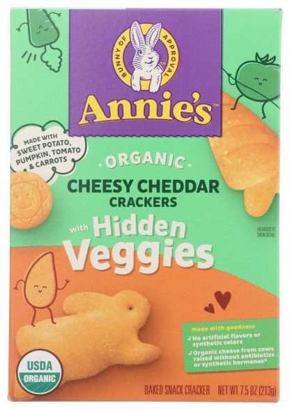 ANNIES HOMEGROWN: Cracker Veggie Cheese Org, 7.5 oz