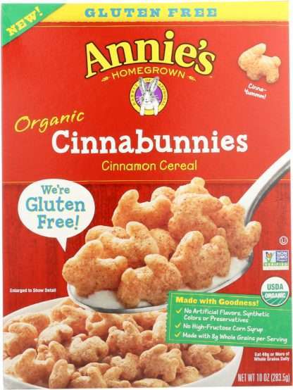 ANNIES HOMEGROWN: Cinnabunnies Cinnamon Cereal, 10 oz