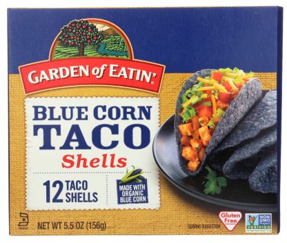 GARDEN OF EATIN: Blue Corn Taco Shells, 5.5 oz