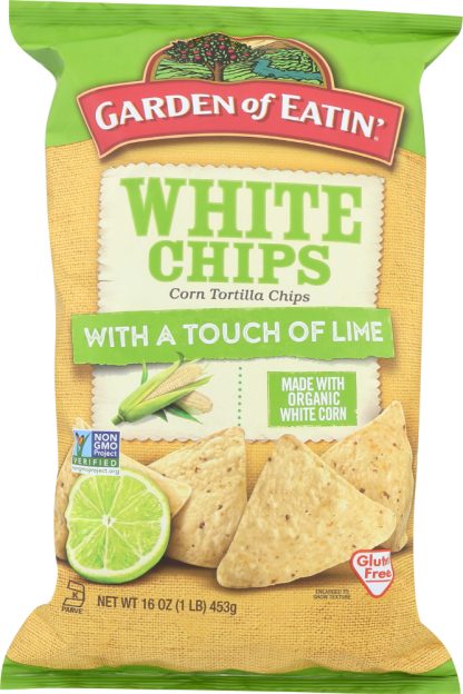 GARDEN OF EATIN: White Tortilla with Lime Chip, 16 oz