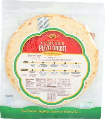 GOLDEN HOME: Ultra Crispy and Ultra Thin Pizza Crust 12-Inch, 14.25 oz