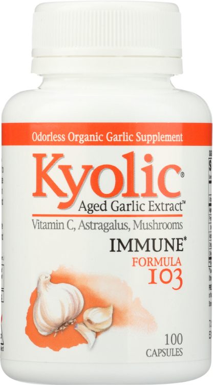 KYOLIC: Aged Garlic Extract Immune Formula 103, 100 Capsules