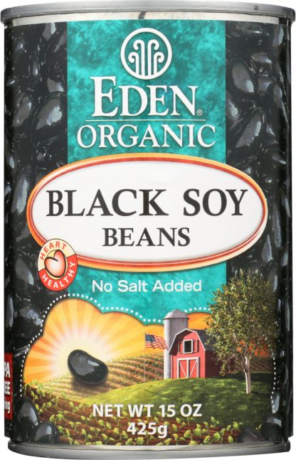 EDEN FOODS: Organic Black Soy Beans, 15 oz