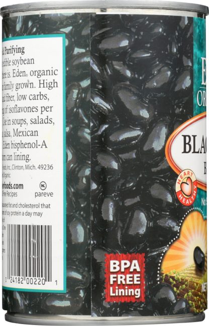 EDEN FOODS: Organic Black Soy Beans, 15 oz