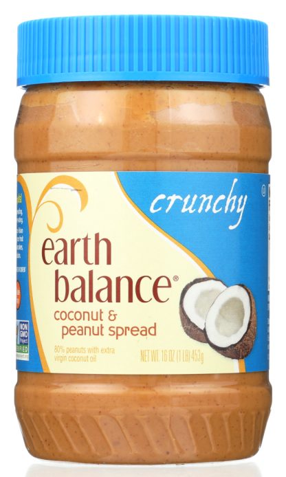 EARTH BALANCE: Coconut & Peanut Spread Crunchy, 16 oz