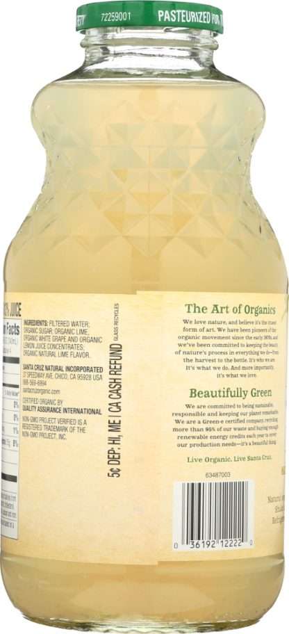SANTA CRUZ: Organic Limeade Juice, 32 oz