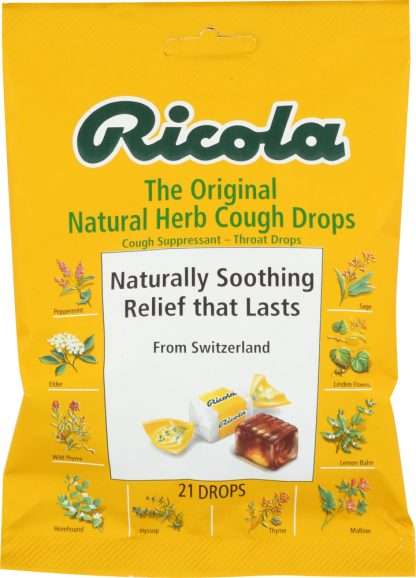 RICOLA: Natural Herb Throat Drop Original Natural Herb, 21 pc
