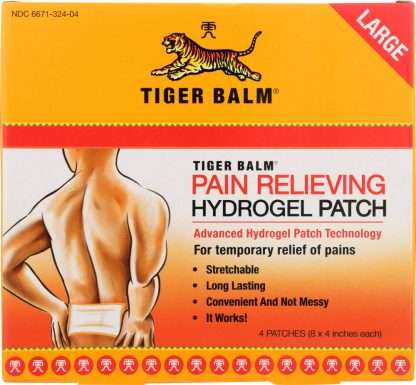 TIGER BALM: Pain Relieving Large Patch, 4 Patches