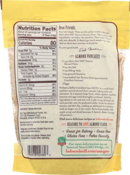 BOBS RED MILL: Super-Fine Natural Almond Flour, 16 oz