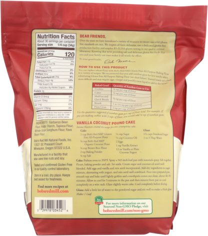 BOBS RED MILL: Baking Flour Gluten Free All Purpose, 44 oz