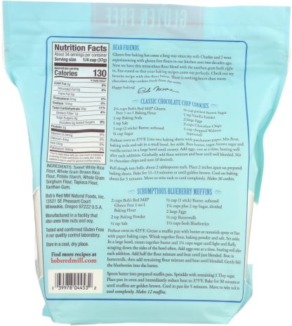 BOBS RED MILL: Baking Flour Gluten Free 1-to-1, 44 oz