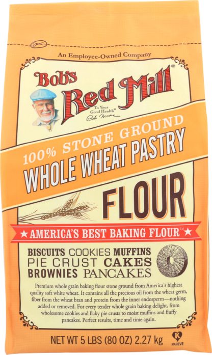 BOB'S RED MILL: Stone Ground Whole Wheat Pastry Flour, 5 lb