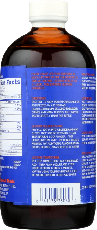 FEARN: Nat Foods Liquid Lecithin, 16 oz