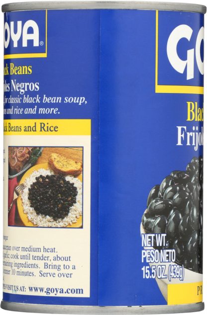 GOYA: Canned Black Beans, 15.5 Oz