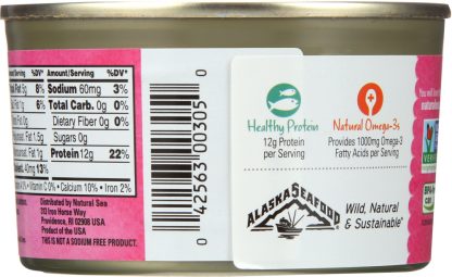 NATURAL SEA: Premium Pink Salmon Unsalted, 7.5 oz