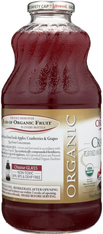 LAKEWOOD ORGANIC: Cranberry Juice Blend, 32 oz