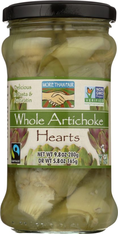 MORE THAN FAIR: Artichoke Hearts Whole, 9.8 oz