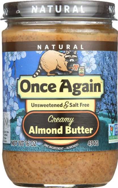 ONCE AGAIN: Natural Almond Butter Creamy, 16 oz