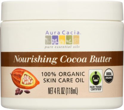 AURA CACIA: Cocoa Butter Org, 4 oz