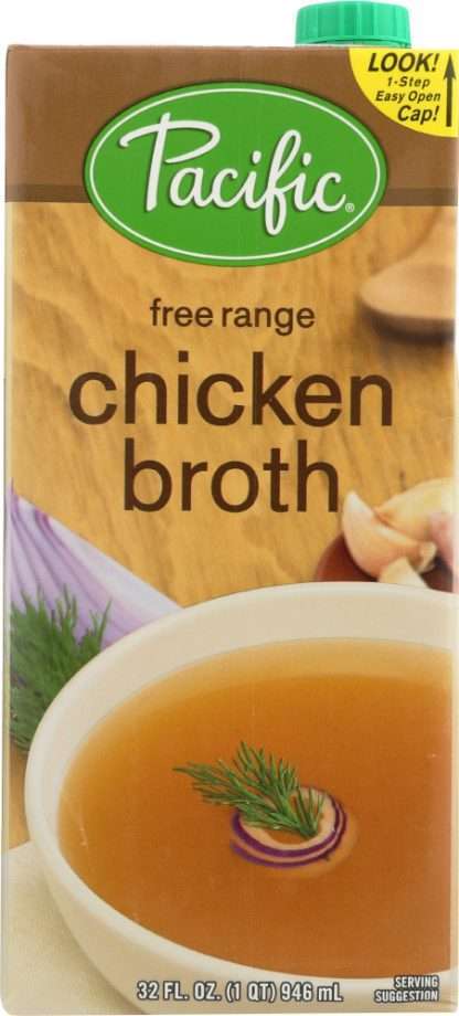 PACIFIC FOODS: Chicken Broth Free Range, 32 oz