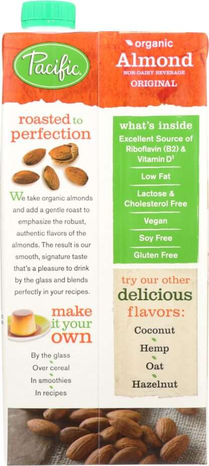 PACIFIC FOODS: Organic Almond Non-Dairy Beverage Original, 32 oz