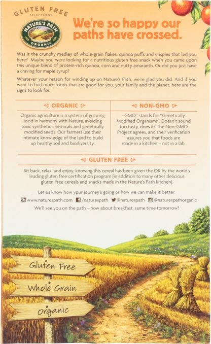 NATURES PATH: Organic Sunrise Cereal Gluten Free Crunchy Maple, 10.6 oz