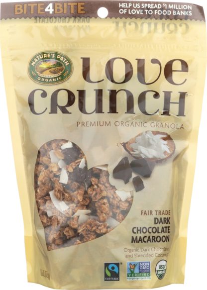 NATURES PATH: Love Crunch Premium Organic Granola Dark Chocolate Macaroon, 11.5 Oz
