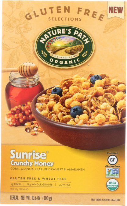 NATURE'S PATH: Organic Sunrise Crunchy Honey Cereal, 10.6 oz