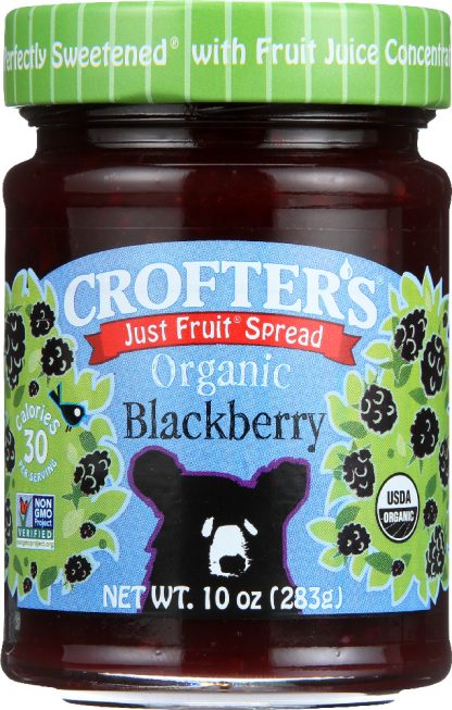 CROFTERS: Fruit Spread Blackberry Organic, 10 oz