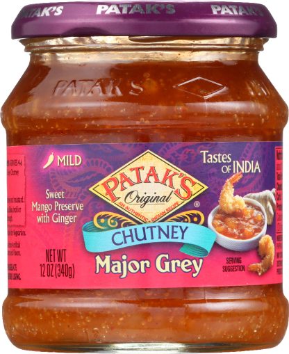 PATAK'S: Major Grey Chutney Mango Preserve with Ginger, 12 oz