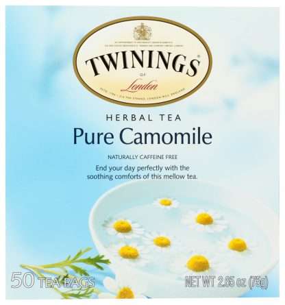 TWINING TEA: Pure Camomile Herbal Tea, 50 bg
