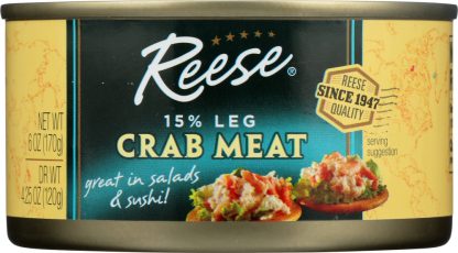REESE: Crabmeat Fancy 15% Leg, 6 oz
