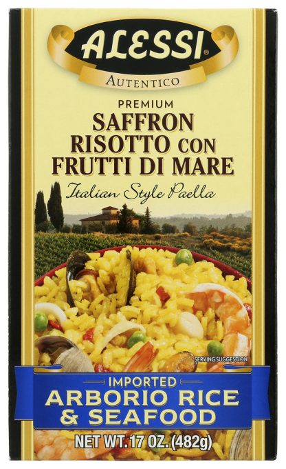 ALESSI: Saffron Risotto Con Frutti Di Mare, 17 oz