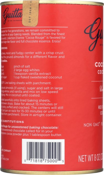 GUITTARD: Cocoa Rouge Cocoa Powder Unsweetened, 8 oz