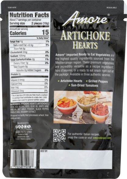 AMORE: Artichoke Hearts, 4.4 oz