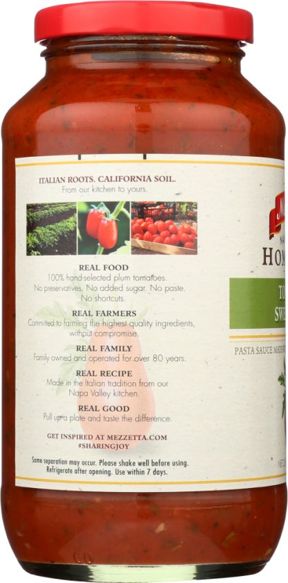 MEZZETTA: Napa Valley Bistro Tomato Basil Pasta Sauce, 25 oz