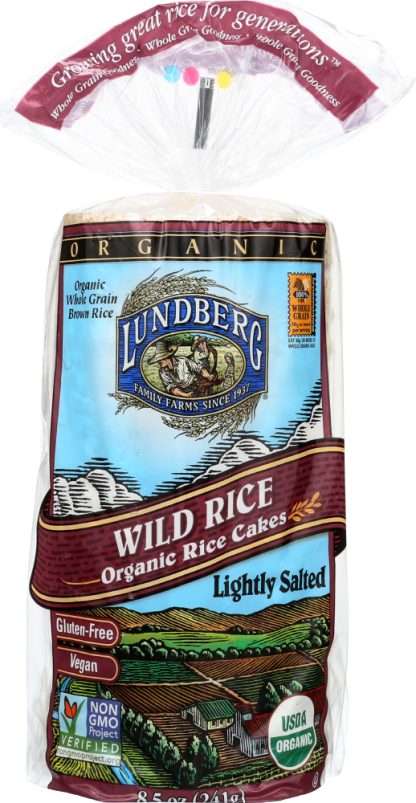 LUNDBERG: Wild Organic Rice Cakes Lightly Salted, 8.5 oz