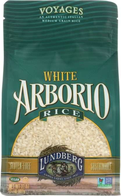 LUNDBERG: White Arborio Rice Gluten Free, 2 lb