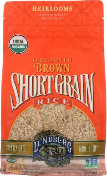 LUNDBERG: Organic Short Grain Brown Rice, 2 lb