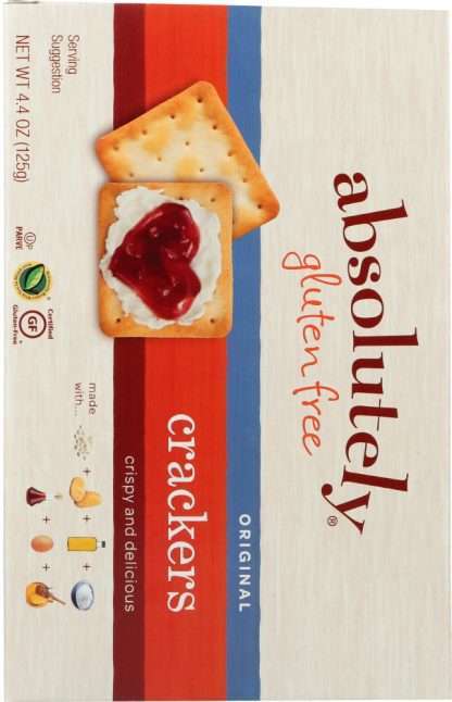 ABSOLUTELY GLUTEN FREE: Cracker Gluten Free Original, 4.4 oz