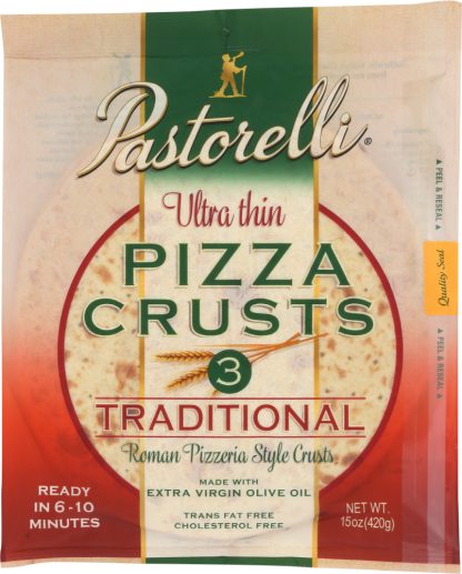 PASTORELLI: Ultra Thin Traditional Pizza Crusts, 15 oz