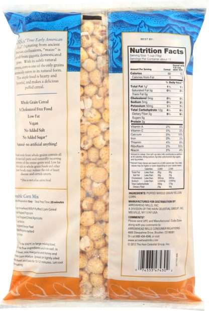 ARROWHEAD MILLS: Natural Puffed Corn Cereal, 6 oz