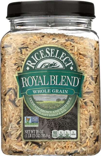 RICESELECT: Royal Blend Whole Grain Texmati Brown and Wild Rice, 28 oz