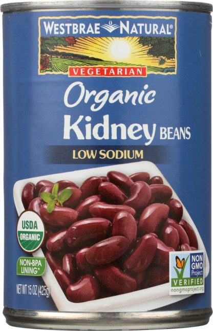 WESTBRAE NATURAL: Vegetarian Organic Kidney Beans, 15 oz